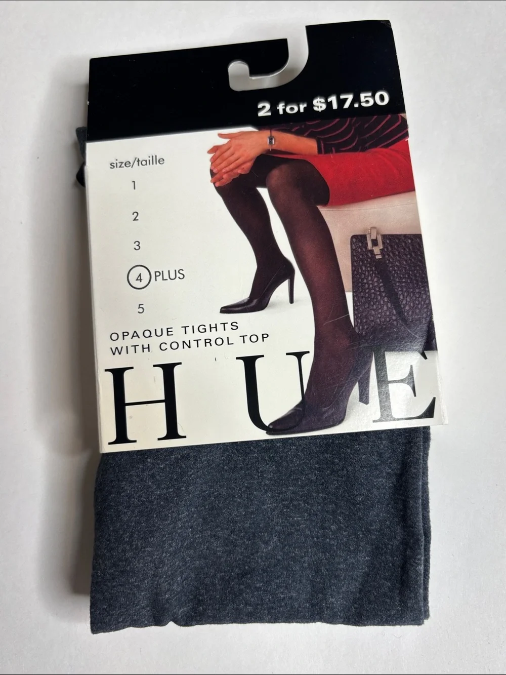 Variety of 4 tights. No Nonsense, Fashion Bug, Dressbarn and Hue.